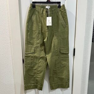 Olive Green Cargo Pants for Women